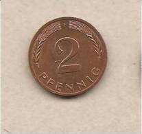 Germania - Moneta Circolata Da 2 Pfennig "Zecca F" Km106a - 1979 - 2 Pfennig