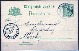 München Auf PK Nach Abensberg 1904 - Entiers Postaux