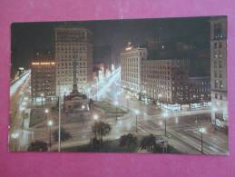 Ohio > Cleveland  Public Square  At Night   ---------Not Mailed  Ref 882 - Cleveland