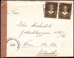 Netherlands 1949, Censored Cover Amsterdam To Wien - Lettres & Documents