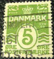 Denmark 1905 Numeral 5ore - Used - Gebraucht