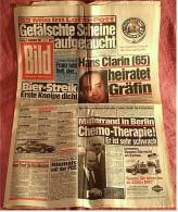 BILD-Zeitung Vom 9. September 1994 : Bier-Streik : Erste Kneipe Dicht - Mitterrand In Berlin : Chemo-Therapie? - Sonstige & Ohne Zuordnung