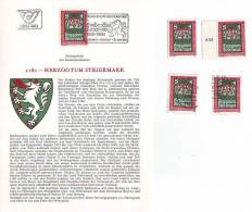 3011o: Österreich 1980; Wappen Steiermark Aus 1180 **, Gest., Ersttagsblatt - Enveloppes