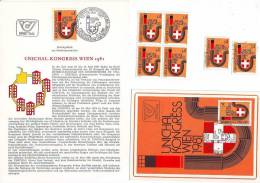3011z13: Österreich 1981; Unichal- Kongress (Energiesparen), **, Gest., Maximumkarte Und Ersttagsblatt - Elektriciteit