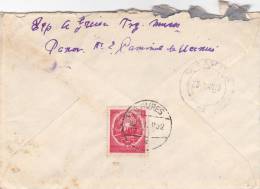 1 STAMP ON COVER, COAT OF ARMS,1952, ROMANIA - Covers & Documents
