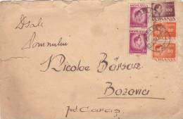 INFLATION 5 STAMPS ON COVER, 1946, ROMANIA - Lettres & Documents