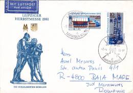 DIE VERZAUBERTEN GESELLEN, 2 STAMPS ON COVER, DDR - Lettres & Documents