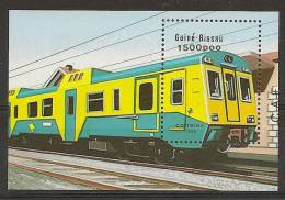 GUINEA - BISSAU 1989 Locomotives TRAINS MNH - Tramways