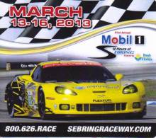 Sebring 12 Hour Sportscar Race 2013 - Chevrolet Corvette - Promotional Fridge Magnet - Verkehr & Transport