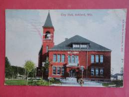 Ashland WI  City Hall  1921 Cancel       Ref 883 - Otros & Sin Clasificación