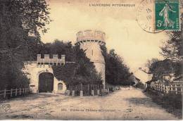 CPA L'AUVERGNE PITTORESQUE N°395 COMBRONDE ENTREE DU CHATEAU DE JOZERAND 63460 ECRITE DOS SEPARE TIMBRE VERT 5 VDC ELD - Combronde