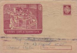 ROMANIAN ACADEMY ATOMIC NUCLEAR REACTOR 1959 ENTIER POSTAL STATIONERY ROMANIA - Atomo