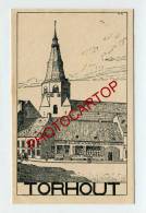 TORHOUT-Librairie Militaire-Dessin-Carte Allemande-Guerre 14-18-1WK-Militaria-BELGI EN-BELGIQUE-Flandern- - Torhout