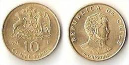 Chile  10 Centesimos 1971 - Chile