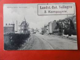 Cp Erquelinnes / Solre-sur-Sambre / Solingen " Rue De La Gare "  Circulée 1914, FELDPOST - Erquelinnes