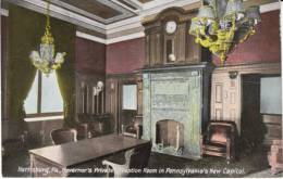 Harrisburg PA Pennsylvania, Governor's Private Reception Room, Capitol Building Interior, C1900s/10s Vintage Post Card - Harrisburg