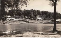 Rockaway Beach MO Missouri, Lake Taneycomo Beach Resort, Autos, C1940s Vintage Real Photo Postcard - Other & Unclassified