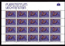 Liechtenstein **-x-1990 - Camp. Del Mondo Di Calcio.Italia 90. Zum. 937 - Mi 987. Foglio Intero - Blocs & Feuillets