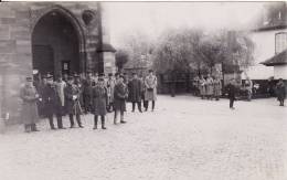 Carte Postale Photo De MUTZIG (Bas-Rhin)  Fête Du Régiment Devant église-Militaire Français- 1933- VOIR 2 SCANS - - Mutzig