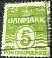 Denmark 1905 Numeral 5ore - Used - Usado