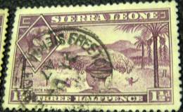 Sierra Leone 1938 King George VI Rice Harvesting 1.5d - Used - Sierra Leone (...-1960)