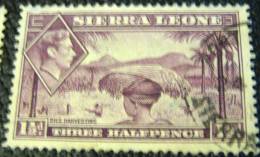 Sierra Leone 1938 King George VI Rice Harvesting 1.5d - Used - Sierra Leone (...-1960)