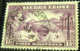 Sierra Leone 1938 King George VI Rice Harvesting 1.5d - Used - Sierra Leone (...-1960)