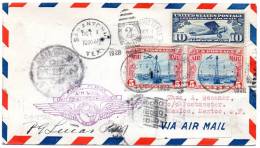 First Flight Air Mail USA To Mexico 1928 Cover - 1c. 1918-1940 Lettres