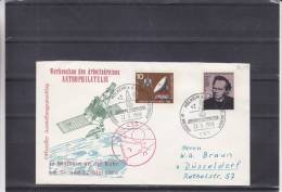 Espace -Astrophilatélie - Télécommunications  - Allemagne - République Fédérale - Lettre De 1966 - Cartas & Documentos