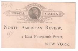 ENTIER POSTAL PRIVE NORTH AMERICAN REVIEW - Andere & Zonder Classificatie