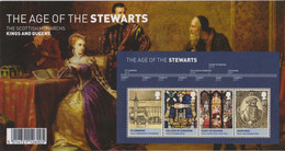 United Kingdom Mi Block 55 The Age Of The Stewarts - St Andrews University - College Of Surgeons - Court Of Session ** - Blocs-feuillets