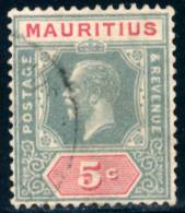 MAURITIUS - 1912 - Mi 146 - KING GEORGE V 5 CENTS - Mauritius (...-1967)