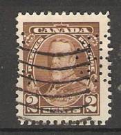 Canada  King George V  (o)  Perfin CHI Monogram - Perforadas