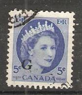 Canada  Queen Elizabeth II  (o)  Optd. G - Aufdrucksausgaben