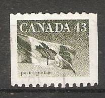 Canada  1992  Definitives; Flag  (o) - Coil Stamps