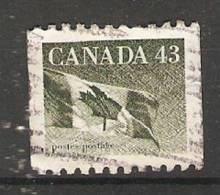 Canada  1992  Definitives; Flag  (o) - Roulettes