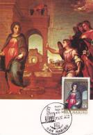 Carte Maximum SAINT MARIN  N° Yvert 1022 (ANDREA DEL SARTO - Annonciation) Obl  Sp Ill 1er Jour - Lettres & Documents