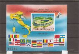 Coupe Du Monde En Italie-1990 ( BF 208B Xxx -MNH- De Roumanie) - 1990 – Italien