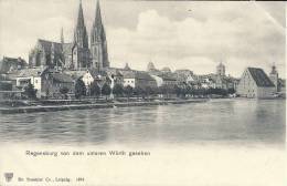 ALLEMAGNE - BAVIERE - REGENSBURG - Vom Dem Unteren Wörth Gesehen - Regensburg