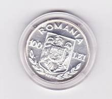 Romania 100 Lei 1995 Silver Coin - Romania