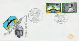 Netherlands 1975 FDC Centenary Albert Schweitzer Nobel Prize For Peace 1952 And Zeeland Steamship Company - Albert Schweitzer