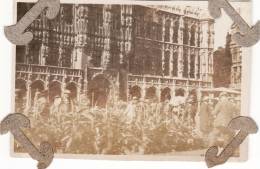 Photo Originale Aout 1919 BRUXELLES (Brussel) - Un Marché Aux Plantes Devant L'hôtel De Ville? (A26, Ww1, Wk1) - Cercanías, Ferrocarril