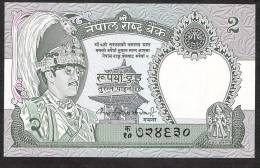 NEPAL P29a  2  RUPEES  1981  RARE SIGNATURE #10   UNC. NO P.h. !! - Népal