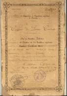 CERTIFICAT De BONNE CONDUITE 15e Régiment De Tirailleurs Algériens 3é Bataillon , Fait à MEKNÈS  EN 1920 - Diploma & School Reports