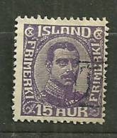 Islande  Oblitéré ; Yvert & Tellier ; N° 89 - Used Stamps