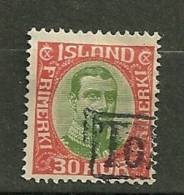 Islande  Oblitéré ; Yvert & Tellier ; N° 92 - Used Stamps