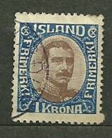 Islande  Oblitéré ; Yvert & Tellier ; N° 95 - Used Stamps