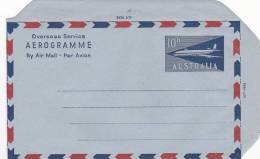 Australia   1964 A 14 A 10d Jet Unused Aerogramme - Luchtpostbladen