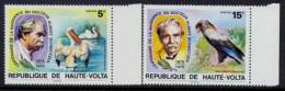 Burkina Faso Upper Volta 1975 Centenary Of Birth Day Of Albert Schweitzer Nobel Prize 1952 And Birds MNH - Albert Schweitzer