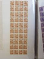 Deutsche Post Feuille De 40 Timbres N° Allemagne En MNH ** & MN*24 Pfenning - Collections